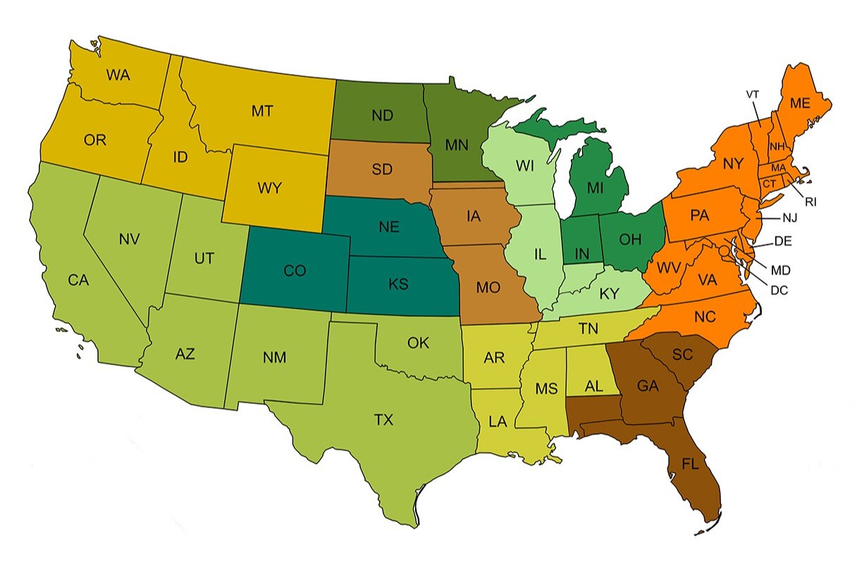 Vive Sales Territory Map_Sept 2024_blank